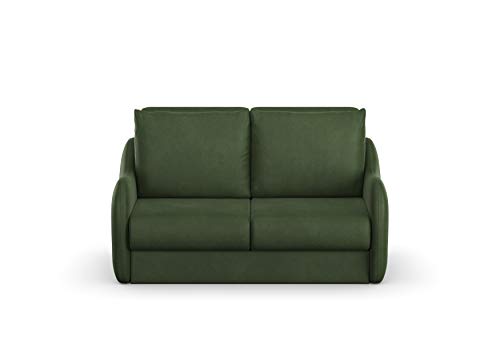 DOMO. Collection Sofa Echo, 2-Sitzer mit Hocker, Polstermöbel 180cm Sitzbreite, Funktionssofa, 204x107x96 cm, Couch in grün von DOMO. collection