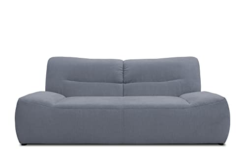 DOMO. Collection Boho Sofa, 2 Sitzer im Boho-Style, 2er Sofa, Couch, Bigsofa in grau von DOMO. collection