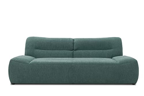 DOMO. Collection Boho Sofa, 3 Sitzer im Boho-Style, 3er Sofa, Couch, Bigsofa in petrol von DOMO. collection