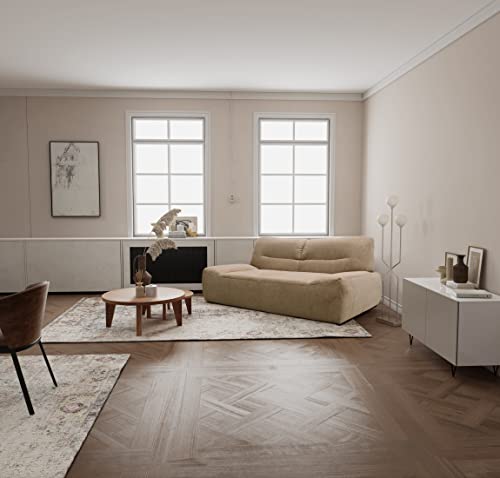 DOMO. collection Sofa Boho, 3-Sitzer Couch im Boho-Style, 3er Sofa, Bigsofa Garnitur Polstersofa, 224 x 109 x 81 cm (BxTxH), beige DOMO. collection Sofa Boho, 3-Sitzer Couch im Boho-Style, 3er Sofa, Bigsofa Garnitur Polstersofa, 224 x 109 x 81 cm (BxTxH), beige von DOMO. collection