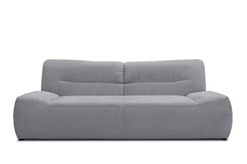 DOMO. Collection Boho Sofa, 3 Sitzer im Boho-Style, 3er Sofa, Couch, Bigsofa in dunkelgrau von DOMO. collection
