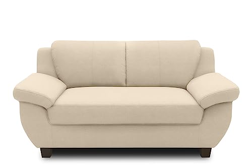 DOMO. collection Sofa Panama, 2 Sitzer, 2er Couch, Garnitur, 3-2-1 Sofa, 91 x 159 x 80 cm (BxTxH), beige von DOMO. collection
