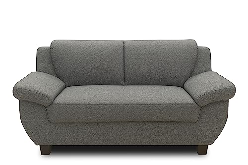 DOMO. collection Panama 2 Sitzer, Sofa, 2er Couch, Garnitur, 3-2-1, dunkelgrau, 159 cm von DOMO. collection