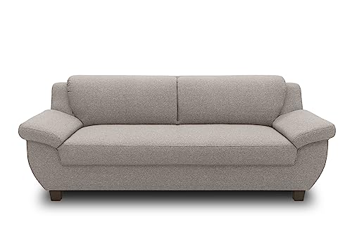 DOMO. collection Panama 3 Sitzer, Sofa, 3er Couch, Garnitur, 3-2-1, Taupe, 207 cm von DOMO. collection