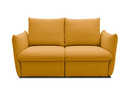 DOMO. collection Sofa Cloud Box, 2-Sitzer mit Schlaffunktion und Boxspringfederung, 2er Couch mit Bettauszug, Schlafsofa, Boxspringsofa 180 x 97 x 100 cm (BxTxH), mango DOMO. collection Sofa Cloud Box, 2-Sitzer mit Schlaffunktion und Boxspringfederung, 2er Couch mit Bettauszug, Schlafsofa, Boxspringsofa 180 x 97 x 100 cm (BxTxH), mango von DOMO. collection