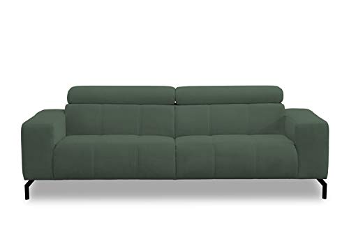 DOMO. Collection Cunelli Ecksofa, Sofa mit Rückenfunktion, Garnitur mit Relaxfunktion, grün, 238x104x79 cm von DOMO. collection