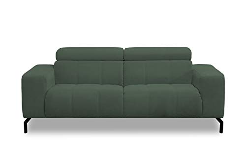 DOMO. Collection Cunelli Ecksofa, Sofa mit Rückenfunktion, Garnitur mit Relaxfunktion, grün, 208x104x79 cm von DOMO. collection
