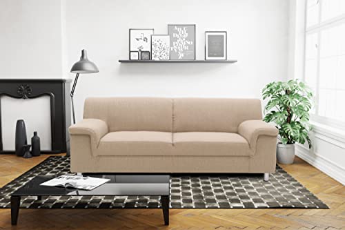 DOMO. collection Sofa Jamie, 2er Couch, moderne Polster-Garnitur, 2-Sitzer 190 x 80 x 72 cm (BxTxH), beige von DOMO. collection