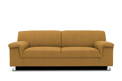 Domo. Collection Jamie Sofa 2er Couch, Garnitur 2 Sitzer, gelb, 190 x 80 x 72 cm von DOMO. collection