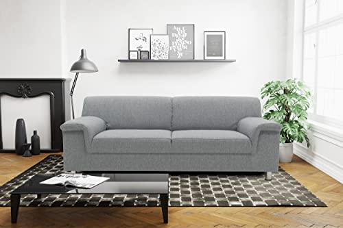 Domo. Collection Jamie Sofa 2er Couch, Garnitur 2 Sitzer, grau, 190 x 80 x 72 cm von DOMO. collection