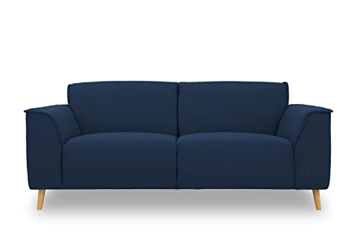 DOMO. collection Sofa Jules FK 2, 5 Sitzer, 2, 5er Couch in skandinavischer Optik, mit Federkernpolsterung, Garniur mit Holzfüßen, 193 x 90 x 81 cm (BxTxH), in dunkelblau DOMO. collection Sofa Jules FK 2, 5 Sitzer, 2, 5er Couch in skandinavischer Optik, mit Federkernpolsterung, Garniur mit Holzfüßen, 193 x 90 x 81 cm (BxTxH), in dunkelblau von DOMO. collection