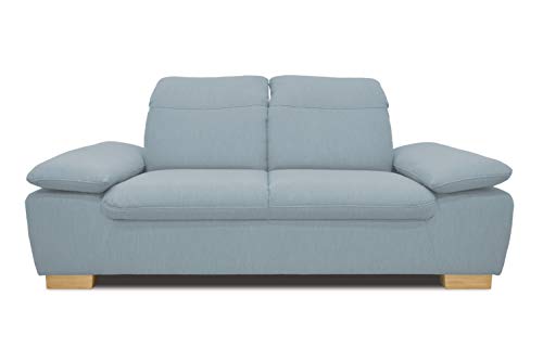 DOMO. Collection Maven Sofa, 2-Sitzer Couch mit Arm-und Rückenfunktion, Garnitur mit Federkern und Relaxfunktion, blau, 195x110x77 von DOMO. collection