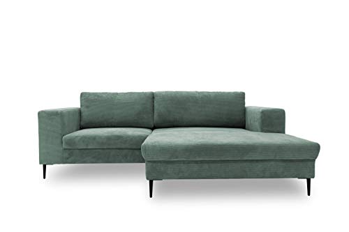 DOMO. Collection Modica Ecksofa, moderne L-Form Eckcouch, Sofa Eckgarnitur, türkis, 244x173x83 von DOMO. collection