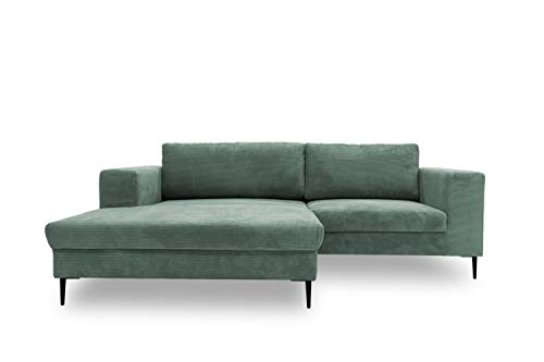 DOMO. Collection Modica Ecksofa, moderne L-Form Eckcouch, Sofa Eckgarnitur, türkis, 244x173x83 von DOMO. collection