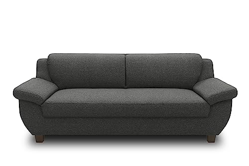 DOMO. collection Sofa Panama, 3-Sitzer, 3er Couch, Garnitur, Polstersofa, 207 x 91 x 80 cm (BxTxH), anthrazit von DOMO. collection