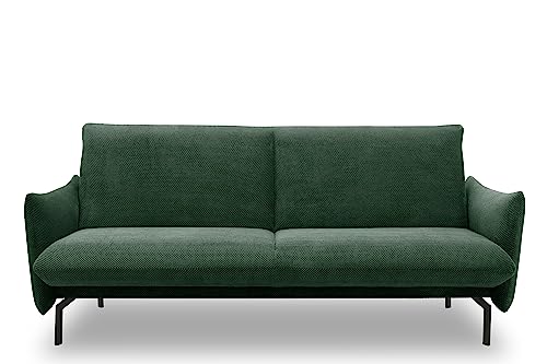 DOMO. collection Schlafsofa Salta, 2 Sitzer Sofa mit Schlaffunktion, Schlafcouch, Gästebett, 200x120 Liegefläche, grün, 230x95 cm von DOMO. collection