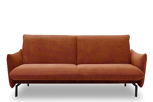 DOMO. collection Schlafsofa Salta, 2 Sitzer Sofa mit Schlaffunktion, Schlafcouch, Gästebett, 200x120 Liegefläche, rost rot, 230x95 cm von DOMO. collection