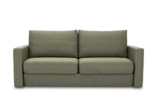 DOMO. Collection Sofa Golf, 2-Sitzer mit Hocker, Polstermöbel 180cm Sitzbreite, Funktionssofa, 210x107x96 cm, grün von DOMO. collection