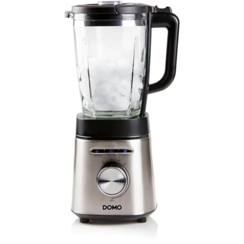 DOMO High Speed Blender Standmixer 1400W Edelstahl, Schwarz von Domo