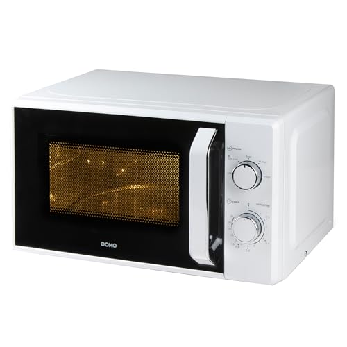 DOMO DO3120 Freistehend Mikrowelle - Timer bis 35 Minuten - Auftaufunktion nach Gewicht - Mit Endsignal - 20L - 800W - Weiß DOMO DO3120 Freistehend Mikrowelle - Timer bis 35 Minuten - Auftaufunktion nach Gewicht - Mit Endsignal - 20L - 800W - Weiß von DOMO