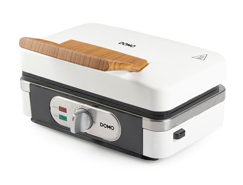 DOMO DO9277C Snackmacher 3-in-1 - Sandwichmaker - Waffeleisen - Kontaktgrill - 1100W - Weiß von DOMO