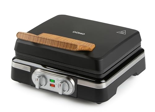 DOMO DO9281W Waffeleisen - Waffelautomat - Doppelwaffeleisen für Belgische Waffeln - Antihaftbeschichtung - 1520W - Schwarz DOMO DO9281W Waffeleisen - Waffelautomat - Doppelwaffeleisen für Belgische Waffeln - Antihaftbeschichtung - 1520W - Schwarz von DOMO