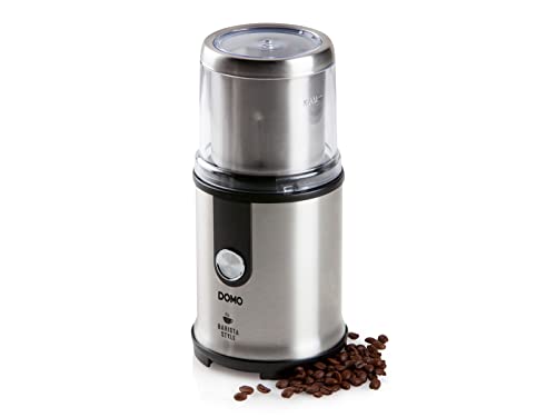 Domo DO723K Kaffeemühle, Edelstahl, 300 W, Silber von Domo