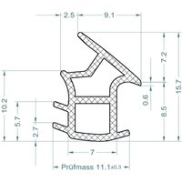 Feuerschutzdichtung c 895 grau - Domoferm von DOMOFERM