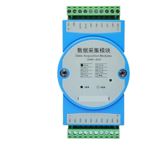4/8-way K-type thermocouple input temperature acquisition module to RS485 transmitter DAM4501(DAM-4501-4N) von DOMOJT