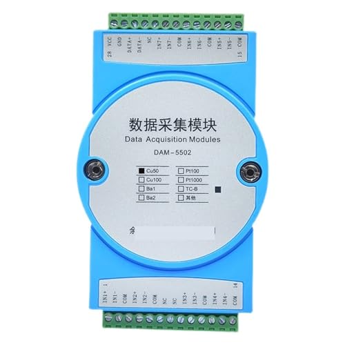 7-channel PT100 thermal resistor temperature transmitter isolation acquisition module to RS485 MODBUS DAM-5502 von DOMOJT