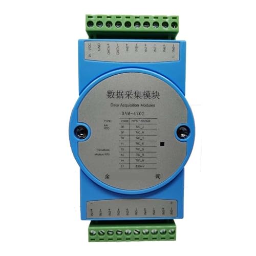 8-channel K-type thermocouple temperature acquisition input module 8 to RS485 Modbus isolation transmitter DAM-4702(Without a display screen) von DOMOJT