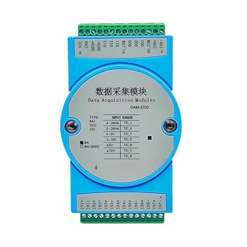 8-channel analog thermocouple K-type temperature acquisition to RS485 MODBUS transmitter DAM5703 von DOMOJT