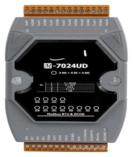 M-7024UD 4-channel analog output, 4-channel digital input and 4-channel digital output M-7024UD 4-channel analog output, 4-channel digital input and 4-channel digital output von DOMOJT