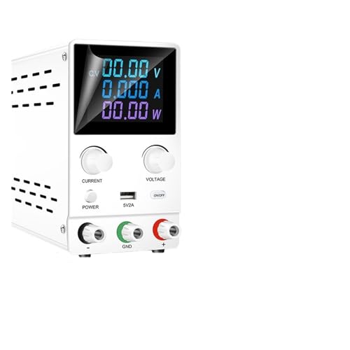 SPPS-B305D DC-geregeltes Netzteil, LCD-Bildschirm mit Ausgangsschalter-Encoder-Einstellung 30V5A(Size:SPPS-B305D White110V) von DOMOJT