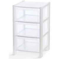 Turmkommode 3 weiße Schubladen 38x38x59 cm Turmkommode 3 weiße Schubladen 38x38x59 cm von DOMOLIVING