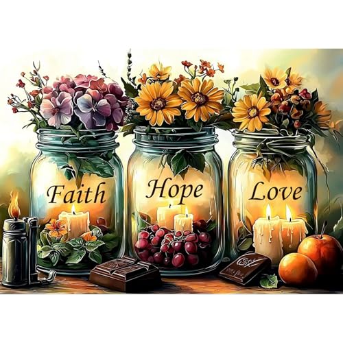 DOMROM Diamond Painting, Blumen Diamond Painting Erwachsene Kinder Wünsche Flasche Diamond Painting Set, Diamant Malerei Kit Diamond Art Erwachsene für Home Wand Dekor 30x40cm DOMROM Diamond Painting, Blumen Diamond Painting Erwachsene Kinder Wünsche Flasche Diamond Painting Set, Diamant Malerei Kit Diamond Art Erwachsene für Home Wand Dekor 30x40cm von DOMROM