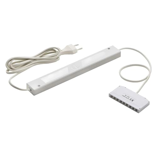 DOMUS LINE LED Netzgerät 24V D-Power Netzteil, 9-fach Verteiler und Euro-Flachstecker - Leistung 30 Watt, Kunststoff weiß, Nicht Dimmbar von Domus Line