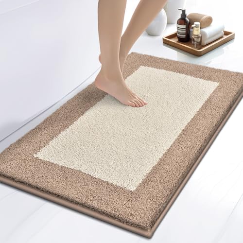 DOMUSTEX Badezimmerteppich 50 X 76 cm, Badematte rutschfest, Badteppich Waschbar, Badvorleger für Dusche, Badewanne und Fußboden DOMUSTEX Badezimmerteppich 50 X 76 cm, Badematte rutschfest, Badteppich Waschbar, Badvorleger für Dusche, Badewanne und Fußboden von DOMUSTEX