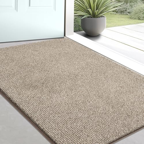 DOMUSTEX Schmutzfangmatte Innen 50 x 80 cm, Waschbar Fußmatte, Eingangsteppich, rutschfeste Fussmatte, Teppich für Hund, Badezimmer, Küche, Flur von DOMUSTEX