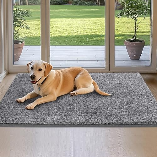 DOMUSTEX Schmutzfangmatte Innen 80 x 120 cm, Waschbar Fußmatte, Eingangsteppich, rutschfeste Fussmatte, Teppich für Badezimmer, Küche, Schlafzimmer, Flur DOMUSTEX Schmutzfangmatte Innen 80 x 120 cm, Waschbar Fußmatte, Eingangsteppich, rutschfeste Fussmatte, Teppich für Badezimmer, Küche, Schlafzimmer, Flur von DOMUSTEX
