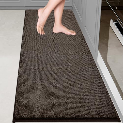 DOMUSTEX Waschbarer Küchenteppich, rechteckig, rutschfest, saugfähig, für Innenbereich, Eingangsbereich, für Boden, Waschküche, Badezimmer, Schlafzimmer (Rollverpackung) von DOMUSTEX