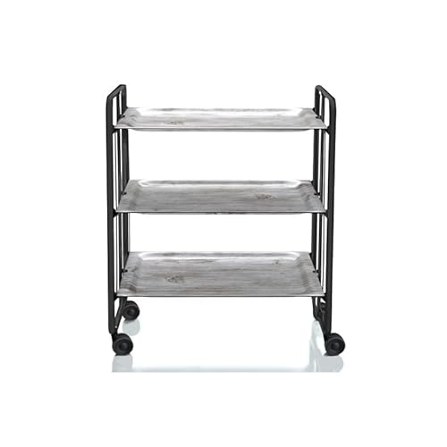 DON HIERRO - BAUHAUS Servierwagen klappbar mit Rollen - Metall schwarz, 3 Ebenen Pin-antik DON HIERRO - BAUHAUS Servierwagen klappbar mit Rollen - Metall schwarz, 3 Ebenen Pin-antik von DON HIERRO