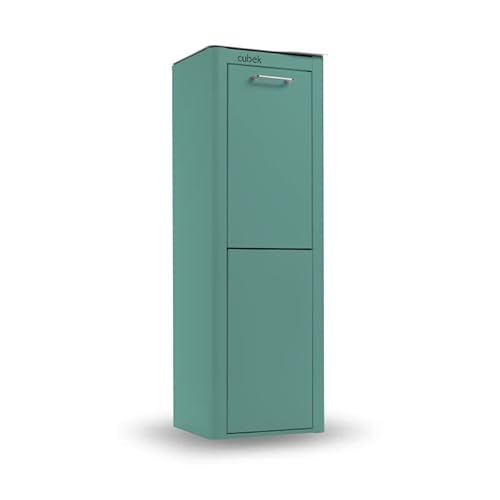 DON HIERRO - CUBEK - Mülleimer/Abfalleimer Mülltrennsystem 40L - 2x20L-Türkis von DON HIERRO