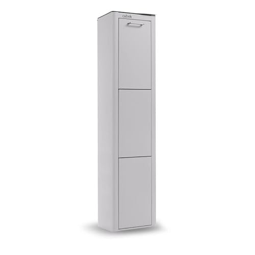 DON HIERRO - CUBEK - Mülleimer/Abfalleimer Mülltrennsystem 60L - 3x20L-Grau von DON HIERRO
