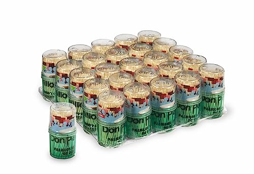 DON PALILLO 5000 Bambusstäbchen in 25 runden Stäbchen, Einweg-Spieße für Vorspeisen, Körperhygiene oder Basteln von DON PALILLO