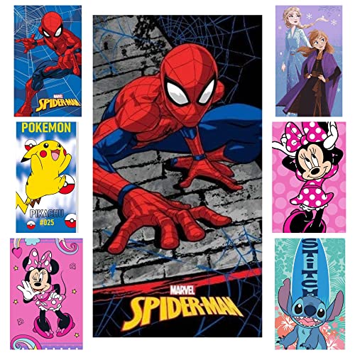 DONATELLA Strandtuch Disney Spiderman, schwarz, 070 x 140 cm von DONATELLA
