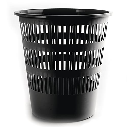 DONAU D306-01 Papierkorb, durchbrochen, 16l, schwarz von DONAU