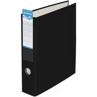 DONAU Doppelordner 2x A5 quer Karton schwarz von DONAU