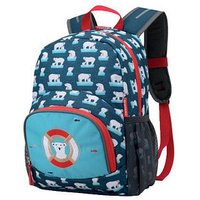 DONAU Kindergartenrucksack Eisbär Kunstfaser blau/weiß von DONAU