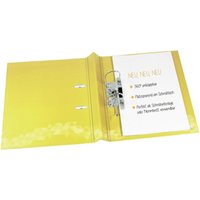 DONAU Ordner Rückenbreite 7.5 cm DIN A4 stabile Pappe gelb von DONAU